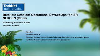 Operational DevSecOps for ISR NEXGEN ODIN  1122022 [upl. by Noll625]