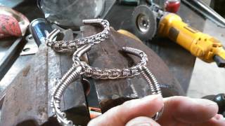 Stainless wire bracelet [upl. by Anaitak]