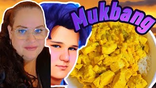 Mukbang  Curry kyckling med ris [upl. by Myrtia]