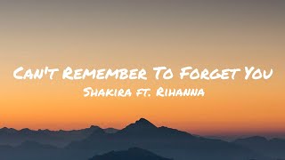 Shakira  Cant Remember to Forget You Lyrics ft Rihanna [upl. by Moe795]