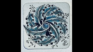 Dragonair by Norma Burnell CZT tangle tutorial with Annie Reiser CZT [upl. by Horgan]