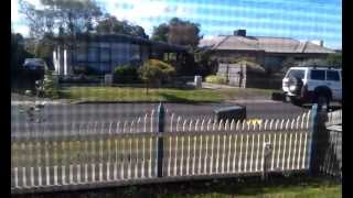 Wind blows wheelie bin down the street [upl. by Helsell]