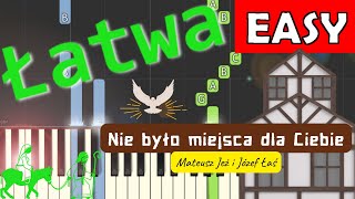 🎹 Nie było miejsca dla Ciebie  Piano Tutorial łatwa wersja 🎵 NUTY W OPISIE 🎼 [upl. by Primavera]