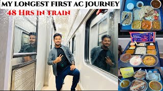 Indias FIRST Sampark kranti Express 12650 amazing journey in FIRST AC [upl. by Brandenburg933]