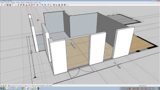 plattegrond overtrekken in Sketchup [upl. by Babby]