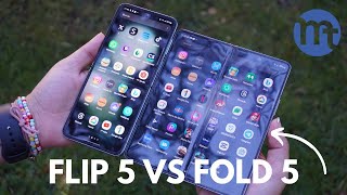 ¿Cuál es el MEJOR PLEGABLE Fold 5 vs Flip 5 [upl. by Yerfej]