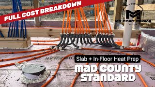 Barndominium Slab  InFloor Radiant Heat Prep  Full Cost Breakdown  MAD County Standard  Ep 8 [upl. by Arnulfo]