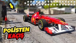 Formula 1 Arabalar ile 35 Yıldızda Polisten Kaçış  GTA 5 [upl. by Notnarb46]