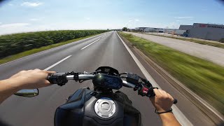 YAMAHA MT 07  ARROW  CHILL RIDE  POV  PURE SOUND AND POP AND BANGS 💥 RTRMOTO [upl. by Akemrej]