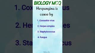 Herpangina is cause byneetexamaiapgetentrance exam [upl. by Henriques]