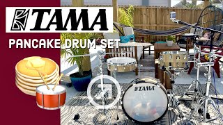 TAMA Pancake DrumSet  Tiny Drums for Gigs  Club Jam  Soft Drumming  Travel Drum Kit [upl. by Landing]