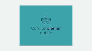 Comité plénier public du 5 septembre 2023 [upl. by Nileuqaj]