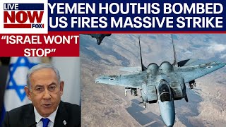 IsraelHamas war US attacks Yemen Houthis Netanyahu vows IDF to destroy Hamas despite world court [upl. by Eciral]