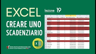 Excel  Creare uno scadenzario  19 [upl. by Riggs]