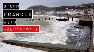 Storm Hits Aberystwyth UK [upl. by Robena]