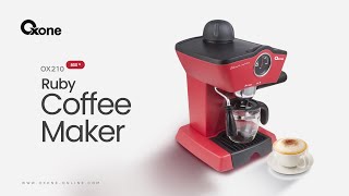 Oxone Ruby Coffee Machine  OX  210  Product Feature [upl. by Eva964]