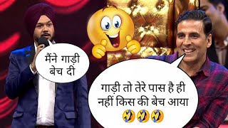 🤣 मैंने गाड़ी बेच दी 😂😂😂 Parvinder Singh Comedy in The great Indian laughter challenge shorts [upl. by Viviene]