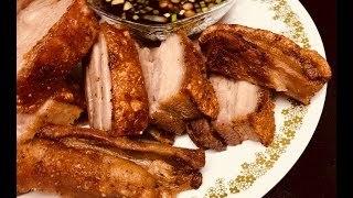 Crispy Pork Belly Crackling  Roasted Pork Belly [upl. by Adnopoz]