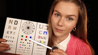 ASMR Colour Blind Test amp Eye Exam RP Soft Spoken Personal Attention [upl. by Aeriell]