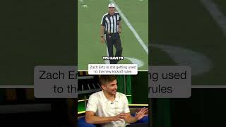 Zach Ertz briefly FORGETS the new kickoff rules shorts [upl. by Yerot]