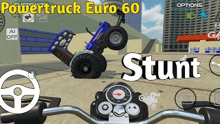 POWERTRUCK EURO 60 TRACTOR STUNT tractor gamingvideos [upl. by Center]