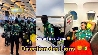 Départ des lions 🦁🇸🇳 direction Côte d’Ivoire 🇨🇮  Sadio Manè 😂 taquiné à l’aéroport [upl. by Tijnar372]