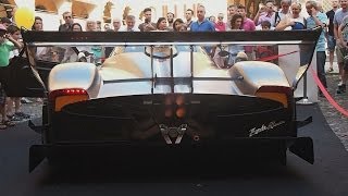 EPIC Revving Pagani Zonda R quotRevoluciònquot  Flames and exhaust LOUD sound [upl. by Shreve]