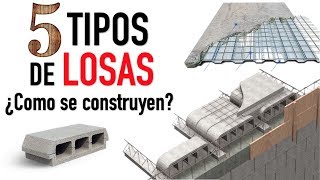 Conoce 5 distintos tipos de LOSAS  Proceso constructivo y características [upl. by Goldy912]