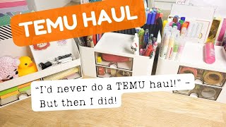 I would never make a TEMU Haul 👉 but then I did🎨 Stationery supplies Brushes Collage Paper [upl. by Kopp]