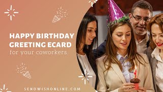 How to Create Happy Birthday Group Greeting Card  Send Wish Online [upl. by Towbin397]