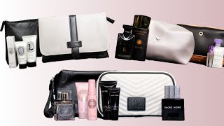 Travel Amenity Kit Review Emirates Qatar Airways Singapore Airlines [upl. by Hayyifas917]