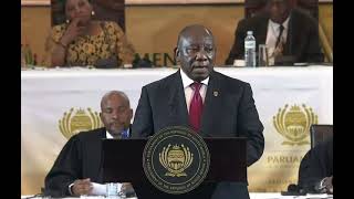 South Africa President Cyril Ramaphosa State of the Nation Address 2024 8 February 2024 [upl. by Anigger]