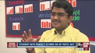 Student gets perfect score on AP tests and SAT [upl. by Nikoletta]