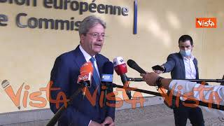 Gentiloni quotIncertezza nelleconomia UE bisogna approvare il Recovery Fund al più prestoquot [upl. by Annawt603]