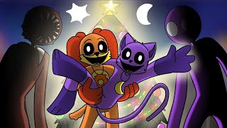 🌙Catnap and dogday☀️ invade the horror multiverse Christmas special Doors and Rainbow friends [upl. by Suhpesoj]