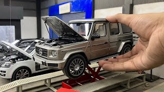 Servicing Real like Luxury Cars Diecast Models at Mini Car Workshop  118 Scale Garage Set [upl. by Ayatal]