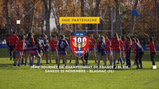 NGE x Blagnac Rugby féminin  nouvelle victoire pour les Caouecs [upl. by Elokkin]