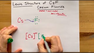 Lewis Structure of CsF caesium fluoride [upl. by Osanna]