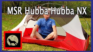 MSR Hubba Hubba NX Two Person Backpacking Tent  Overview and Set Up [upl. by Ahsilet]