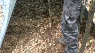 Tarp tent setup Notunterkunft in 5 minuten [upl. by Tihom921]