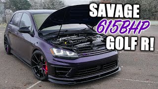 This 615BHP MK7 Golf R is SAVAGELY FAST [upl. by Cicero]