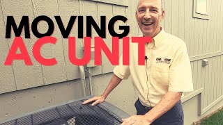 MOVING AIR CONDITIONER UNIT Watch This Before You Move Your Outside AC Unit [upl. by Amor114]