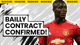 BREAKING New Bailly Contract Confirmed  Man United News [upl. by Cailly]