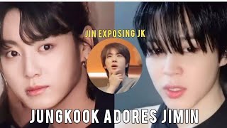 Jikook  Jin exposing Jungkook  Kookmin moments [upl. by Alano164]