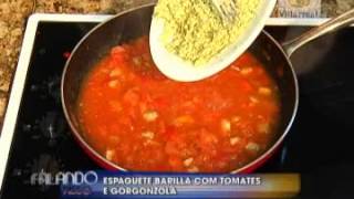 Receita Espaguete Barilla no Villarreal Supermercados  MAO NA MASSA  Band [upl. by Ahtel]