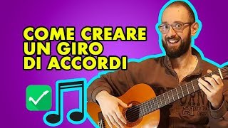 SCRIVERE CANZONI Come creare un giro di accordi  Lezioni di Chitarra [upl. by Cogn]