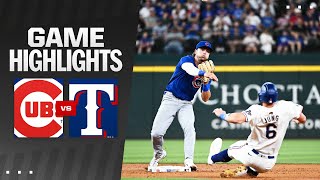 Cubs vs Rangers Game Highlights 33024  MLB Highlights [upl. by Winifield508]