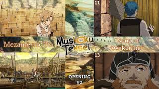 All Scenes for Mushoku Tensei OP2 Song of Awakening 4k [upl. by Arbmat532]