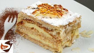 Millefoglie con crema – Torta semplice e golosa – Dolci facili [upl. by Schacker]