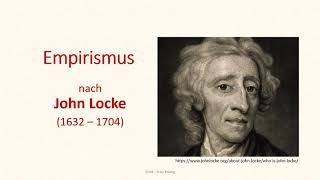 Philosophie  Empirismus nach John Locke [upl. by Charlet291]